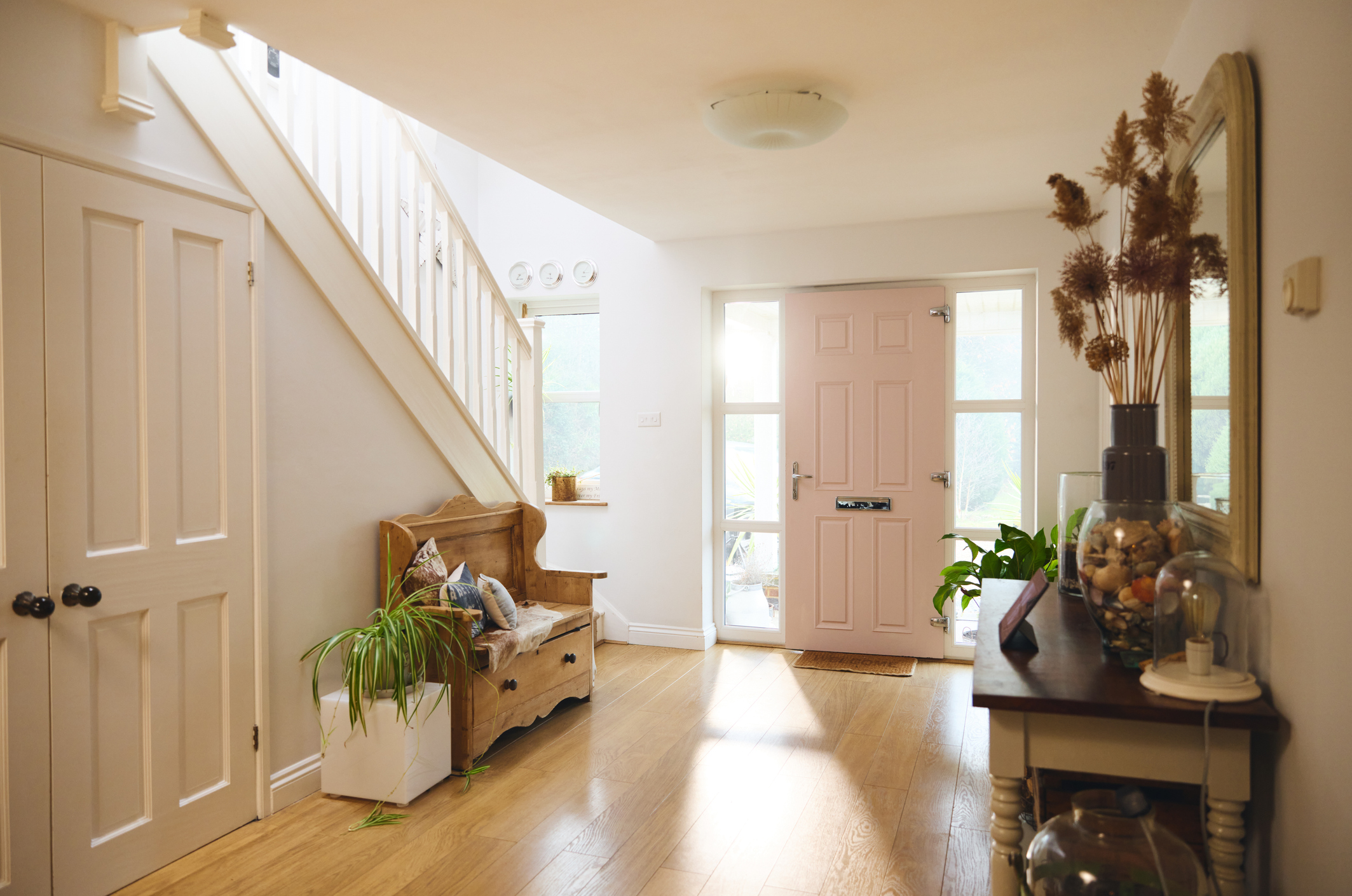 laminate flooring in a hallway
