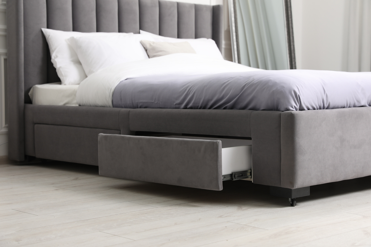 a divan bed with drawer storage
